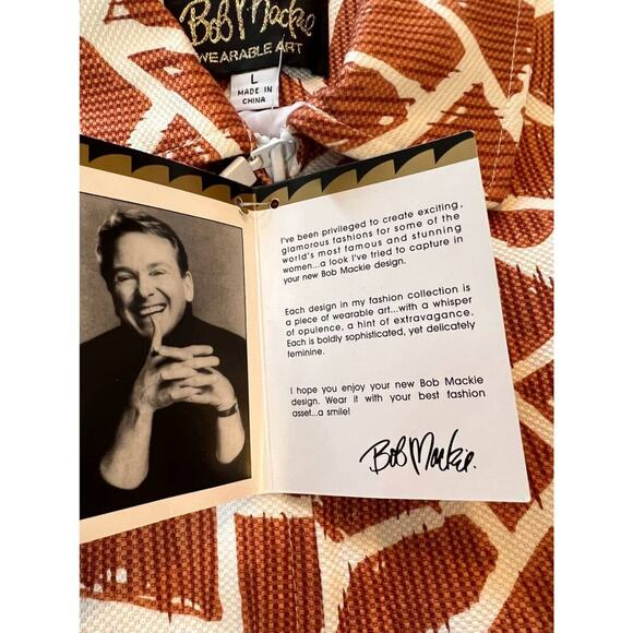 NWT Bob Mackie size large Wearable Art jacket - Picture 3 of 4